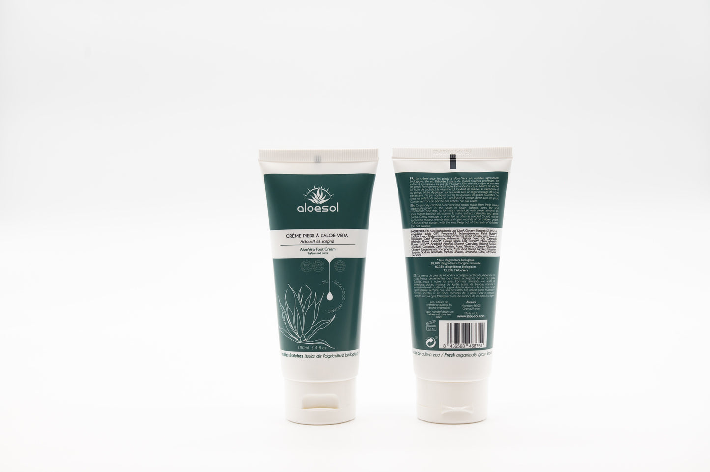Crème Pieds à l'Aloe Vera Bio - PBS - Naturopathie & Zéro déchet