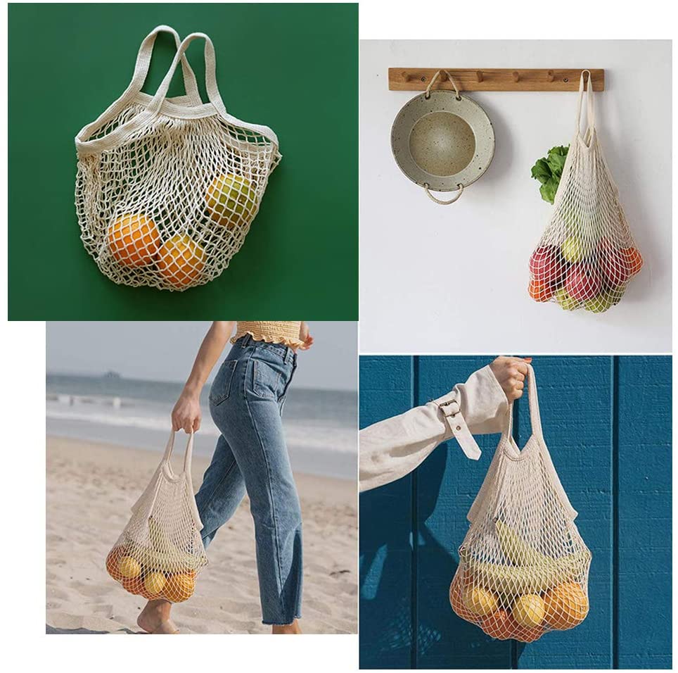Sac filet réutilisable 100% coton - PBS - Naturopathie & Zéro déchet