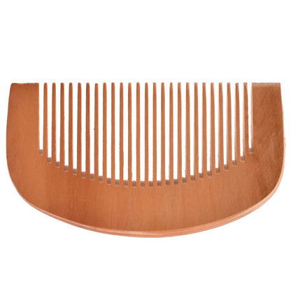 Peigne à cheveux en bois plat, forme arrondie - PBS - Naturopathie & Zéro déchet